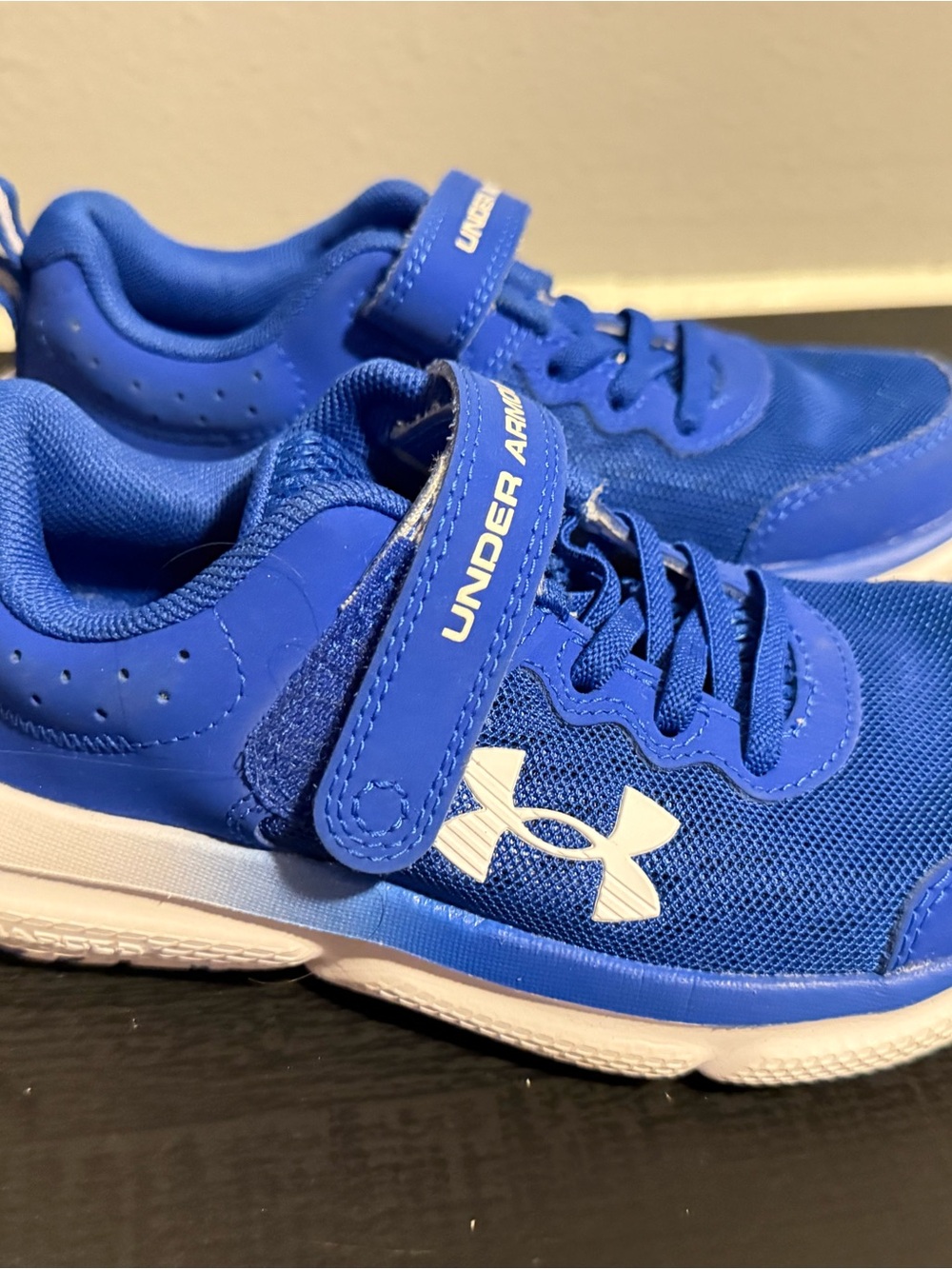 Under Armour Kids Royal Blue Velcro Athletic Sneakers